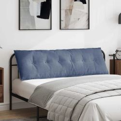 vidaXL Atpakaļ spilvens Zila 160 x 50 cm Korduroja audums