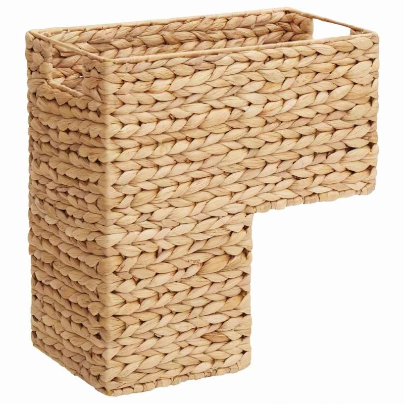 vidaXL Grozs kāpnēm Dabiska 38 x 20 x 40 cm Ūdens hiacintes