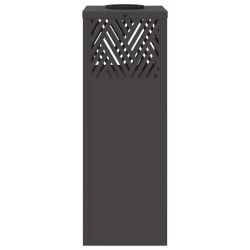 vidaXL Saules LED ceļa gaisma 2 pcs Melna Auksti velmēts tērauds