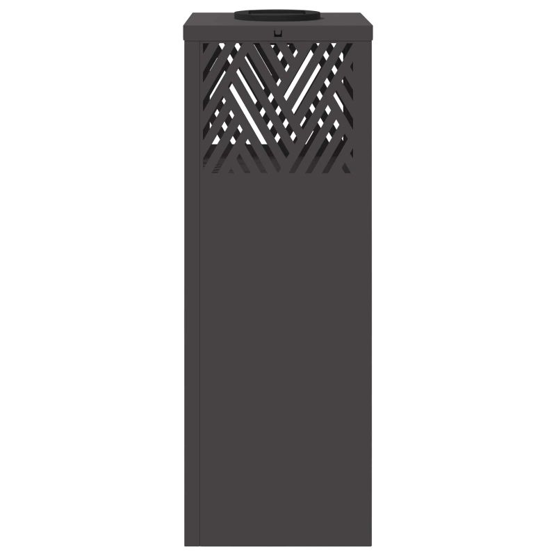 vidaXL Saules LED ceļa gaisma 2 pcs Melna Auksti velmēts tērauds