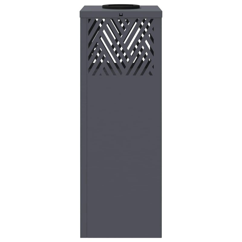 vidaXL Saules LED ceļa gaisma 2 pcs Antracīts Auksti velmēts tērauds