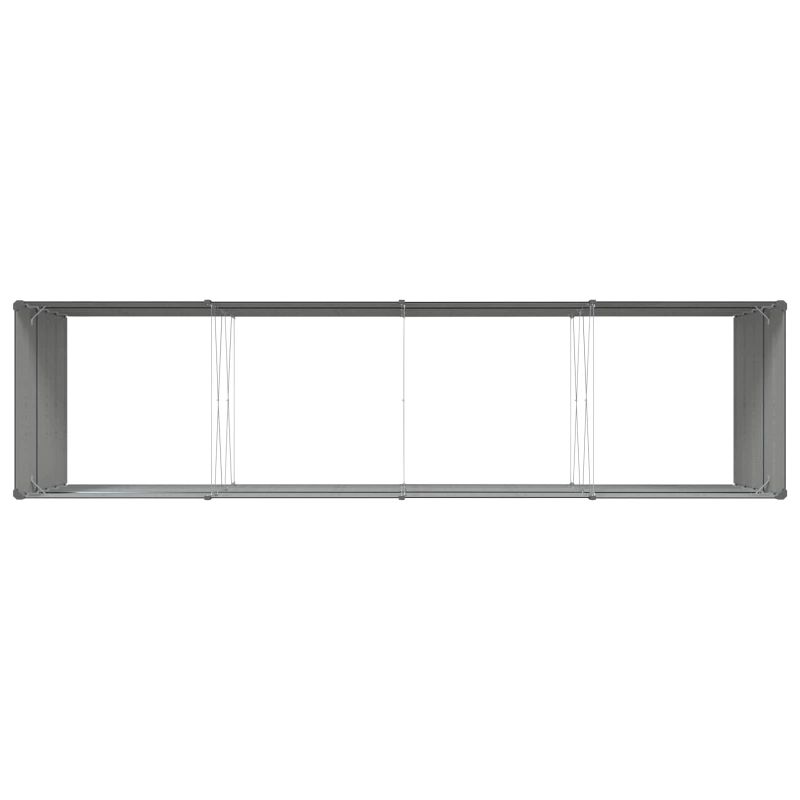 vidaXL Puķu kaste Antracīts 195 x 100 x 45 cm Cinkots tērauds