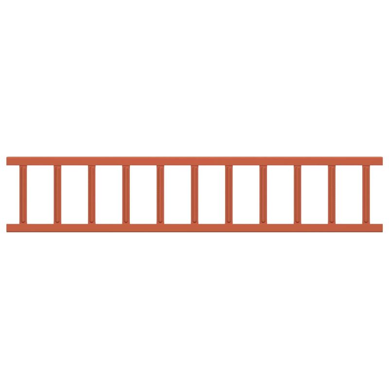 vidaXL Jumta sniega aizsargs Sarkana 300 x 2,5 x 20 cm Tērauds