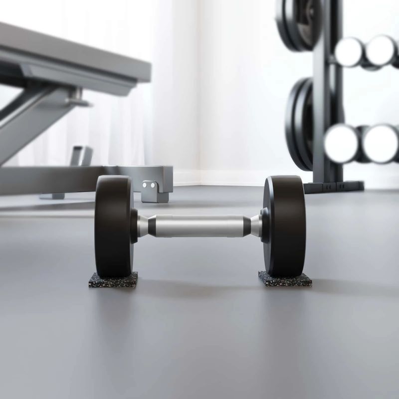 vidaXL Gumijas rullis Melna Gumija