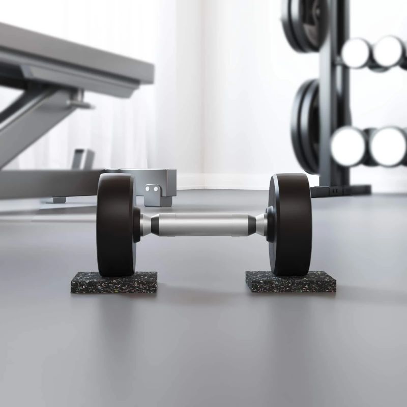 vidaXL Gumijas rullis Melna Gumija