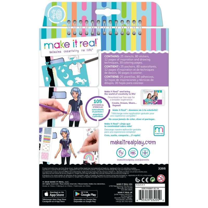 MAKE IT REAL Dizainerio eskizų knygelė „Stilius“