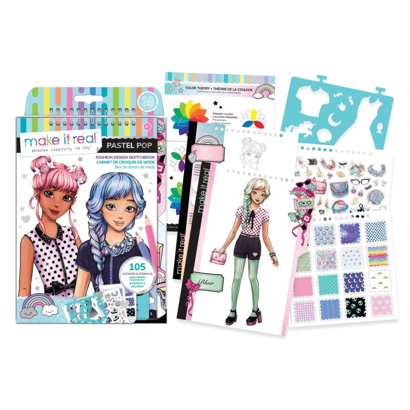 MAKE IT REAL Dizainerio eskizų knygelė „Stilius“