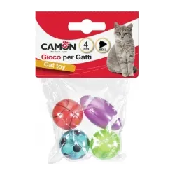 Rotaļlieta Kaķiem Sporta bumbas ar zvaniņu 40mm 4gb.