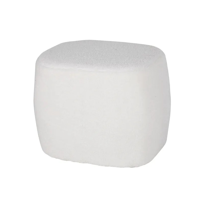 Pufs Domoletti HS-NP02-1, balta, 50 cm x 40.5 cm x 40.5 cm