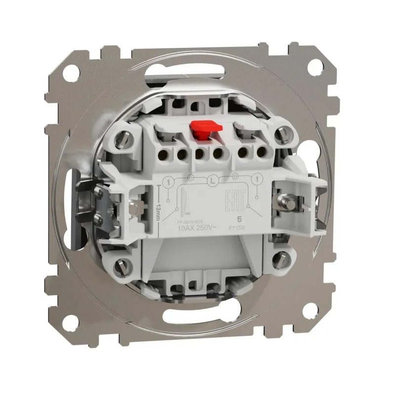 Slēdzis Schneider Sedna Design, 2 kl, alumīnija