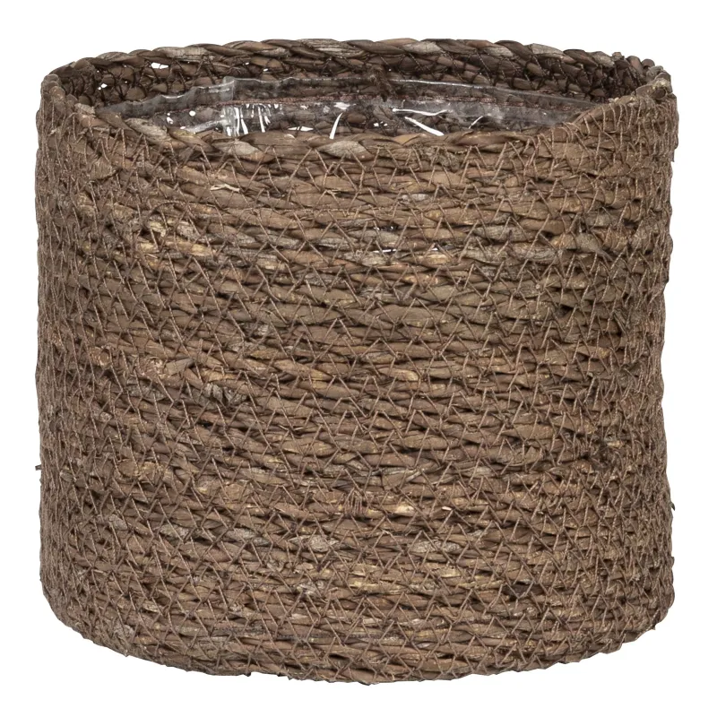 Puķu pods Scheurich 67502, jūras zāle, brūna