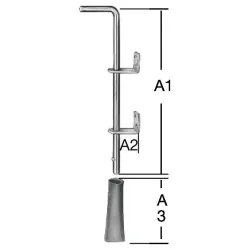 Durvju aizbīdnis, 40 cm