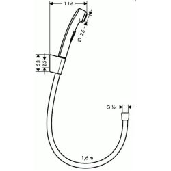 Galva bidē ar turētāju 96907000