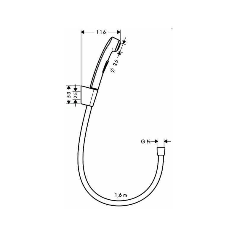 Galva bidē ar turētāju 96907000