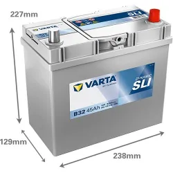Аккумулятор Varta SLI B32, 12 В, 45 Ач, 330 а