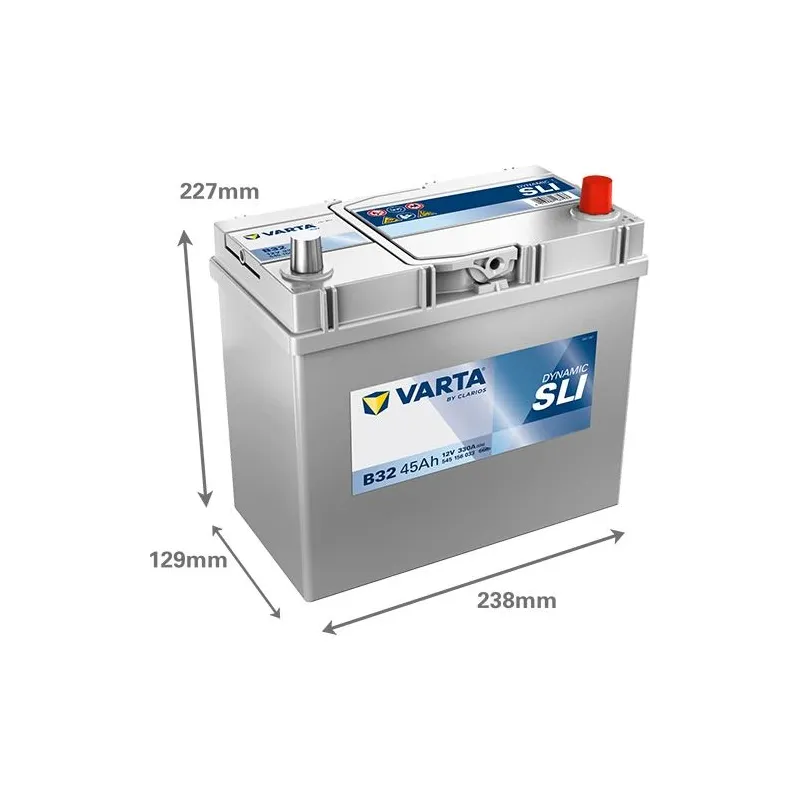 Akumulators Varta SLI B32, 12 V, 45 Ah, 330 A