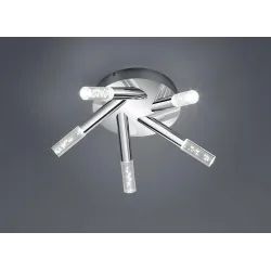 Led griestu lampa bolsa h2o hroma stikla