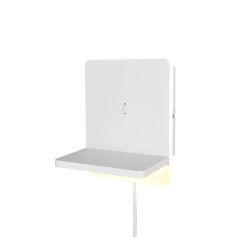 Led sienas lampa fairfield balta lādēj.