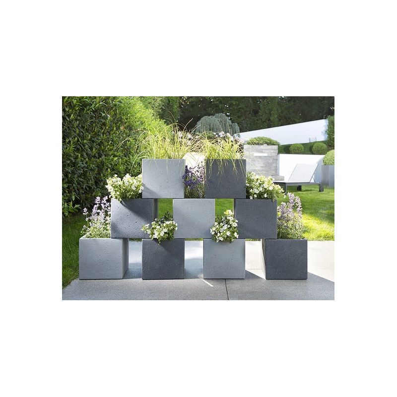 Puķu pods 240-40 stony black d40