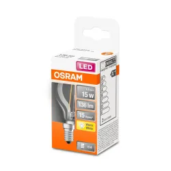 Spuldze Osram LED, P45, 2700 °K, E14, 1.5 W, 136 lm