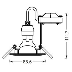 Iebūv.lampa ledvance spot 2.6w gu10