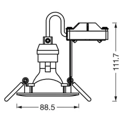 Iebūv.lampa ledvance spot 2.6w gu10