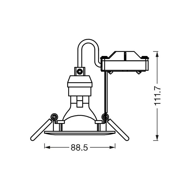 Iebūv.lampa ledvance spot 2.6w gu10