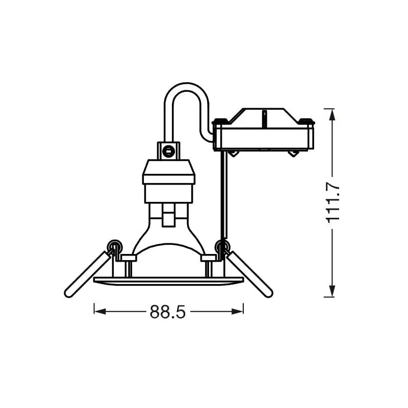 Iebūv.lampa ledvance spot 2.6w gu10