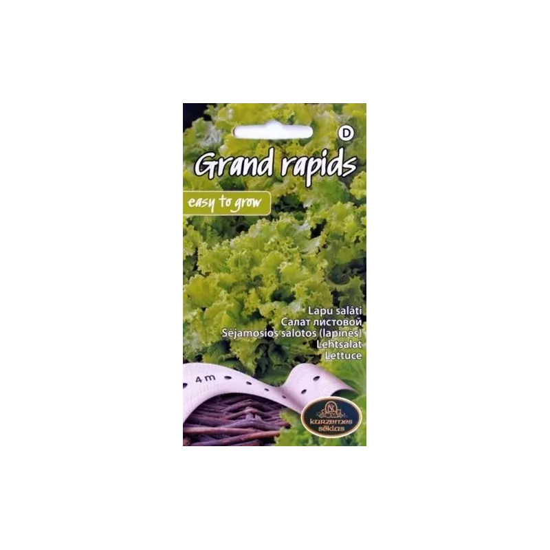 Sēklas, salāti Grand Rapids, 4 g, 4 m