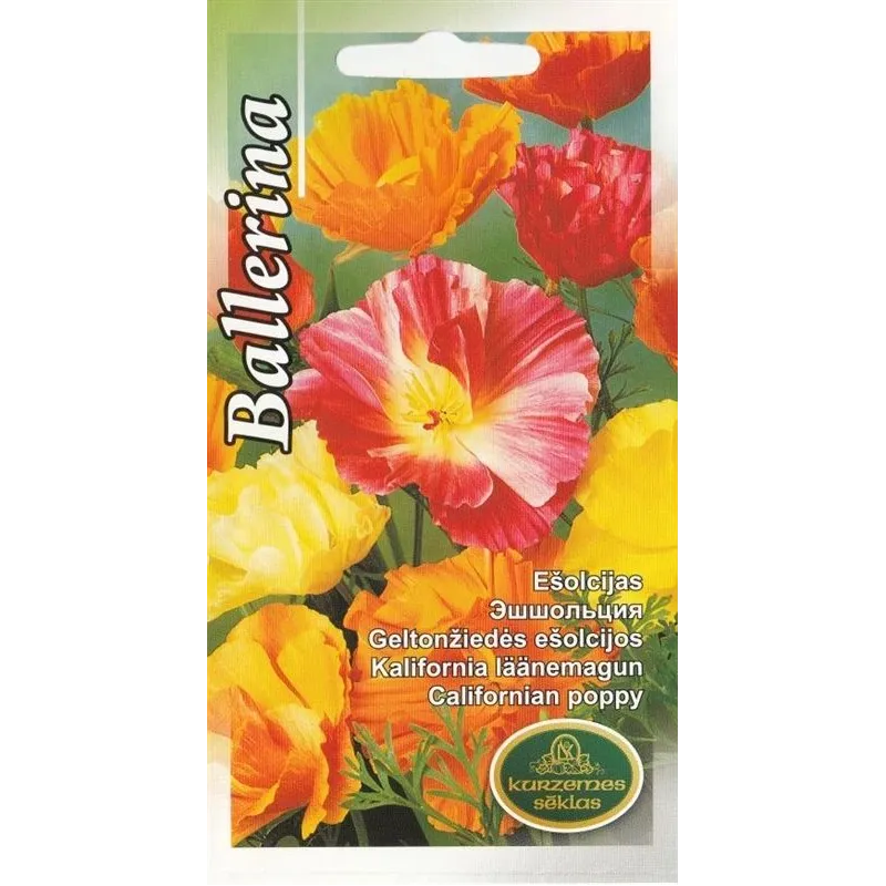 Sēklas ešolcijas Poppy Ballerina