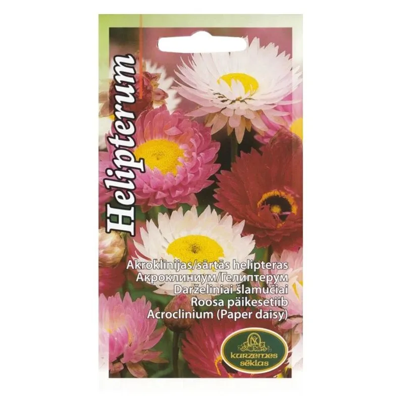 Sēklas Kurzemes sēklas akrolīnijas Helipterum, 1 g