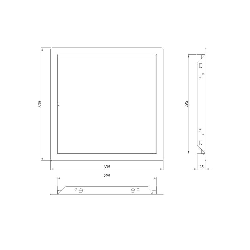 Lūka inspekcijas rlm3030 300x300mm