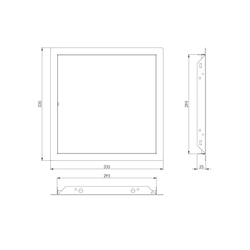 Revīzijas lūka Europlast, 300 mm x 300 mm