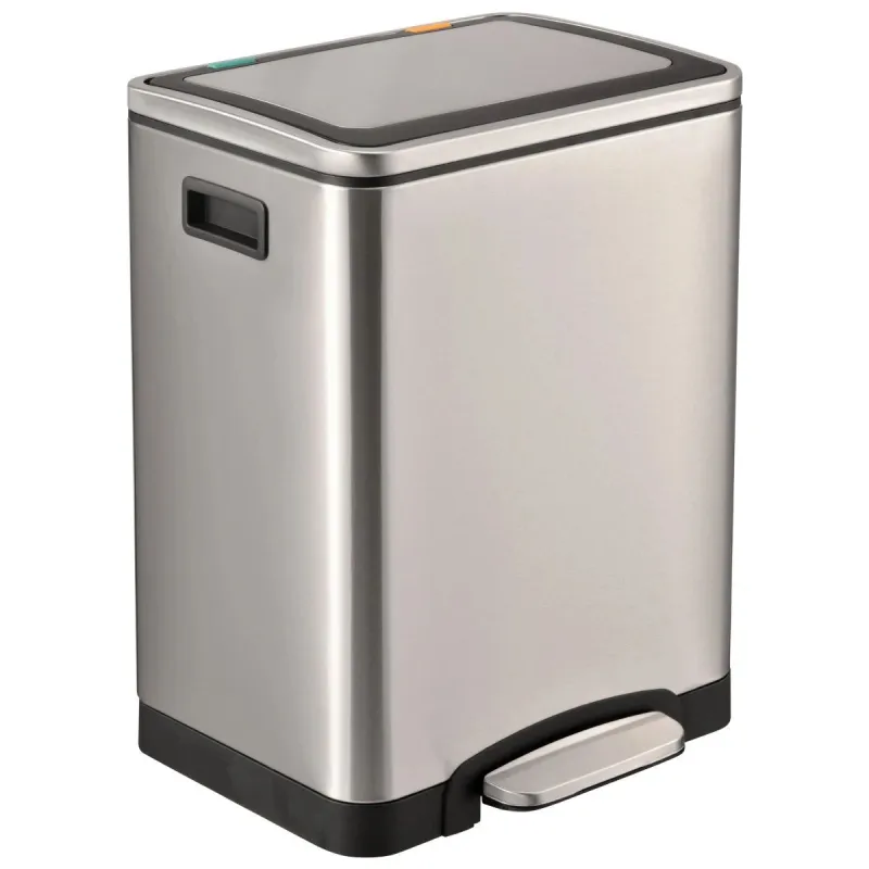 Atkrituma tvertne 15L+15L, ar soft close vāku