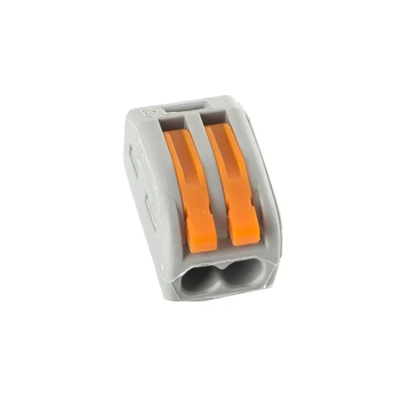 Klemm Okko CMK-412, 2 x 0.08-4 mm², 32 A, oranž v.-hall v., 5 tk