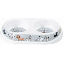 Camon Melamīna bļoda suņiem dubultā DOG 2x150ml