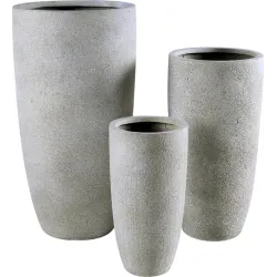 Gėlių vazonas Domoletti LT13766-1S, keramika-molis, pilka sp.