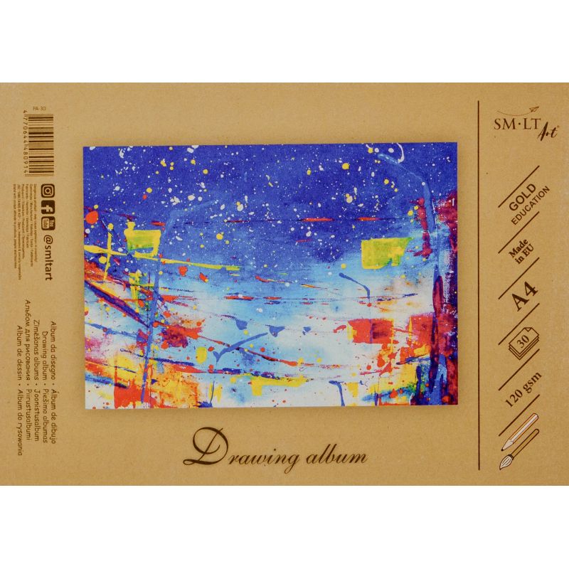 Zīmēšanas albums 120g a4 30l