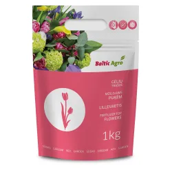 Mēslojums ziediem Baltic Agro Flower fertilizer, granulēts, 1 kg
