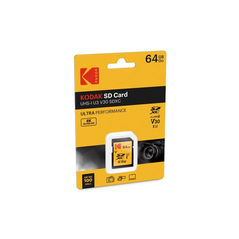 Kodak SDXC 64GB UHS-I U3 V30 Ultra Performance