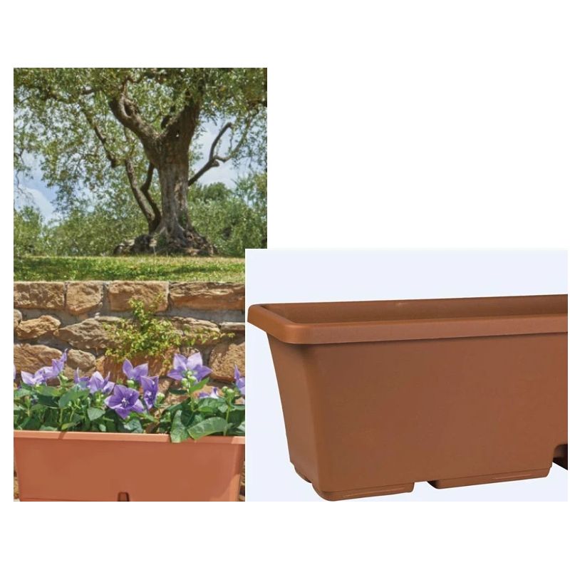 Plastm.puķu pods tbtisb50-100d50 g.brūns