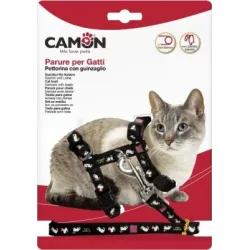 Camon Поводок-шлейка для кошек Cat 10х1200мм