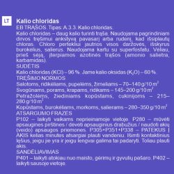 Kālija hlorīda mēsloj.garden center 2 kg