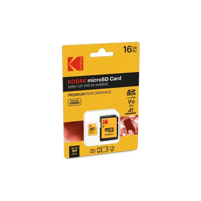 Kodak MicroSDHC 16GB UHS-I U1 V10 A1 Premium