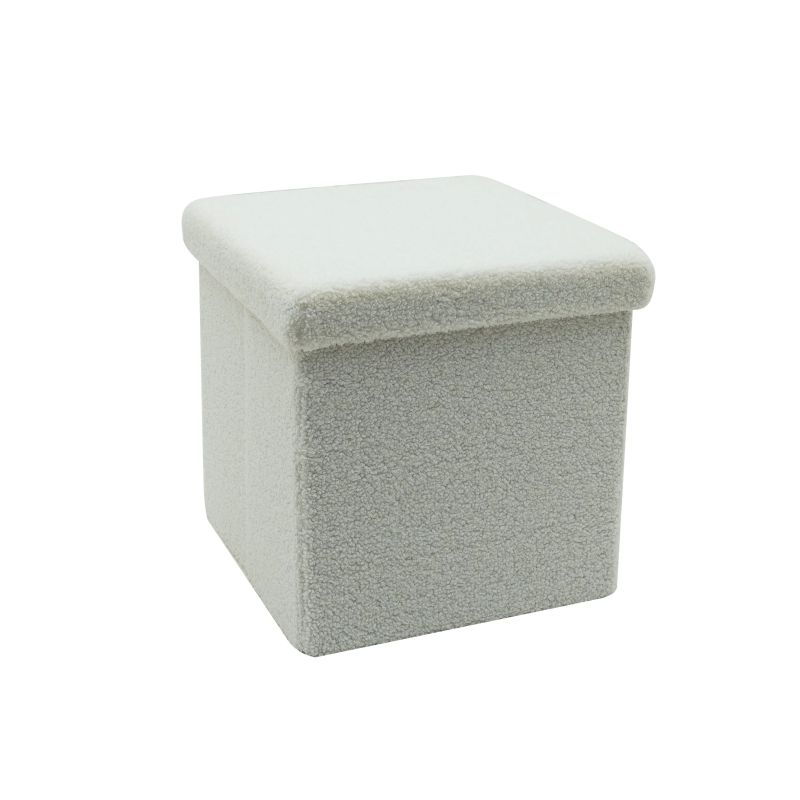 Pelēks kvadr. pufs hs522-10 38x38x38cm