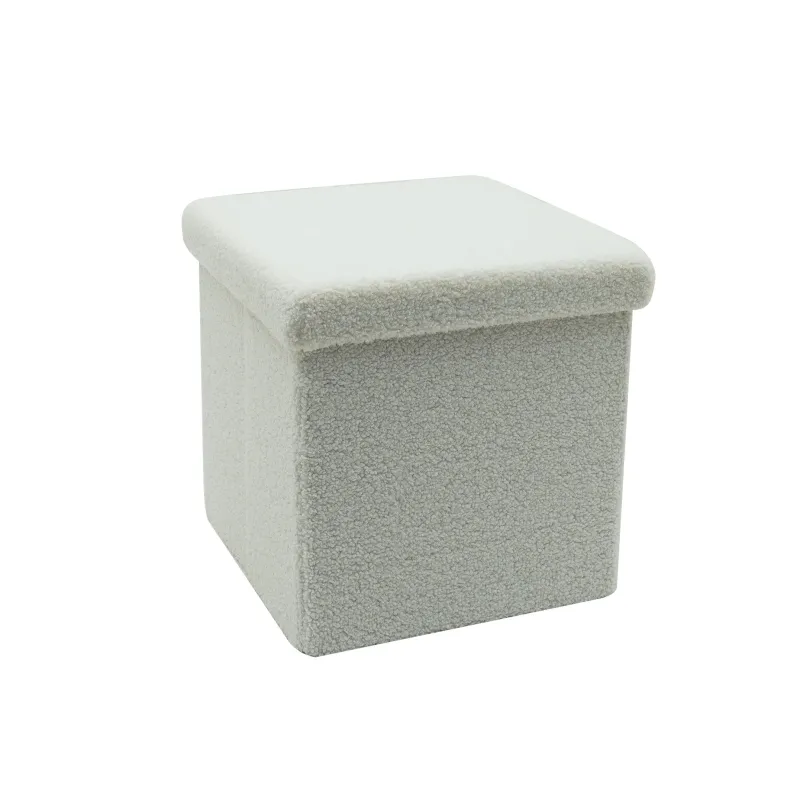 Pelēks kvadr. pufs hs522-10 38x38x38cm