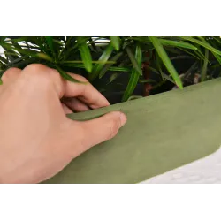 Цветочный горшок Domoletti M-18C26, spw, 26 см x 13 см, зеленый