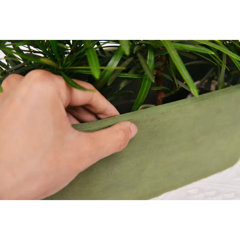 Puķu pods spw m-18c26 d26cm zaļš