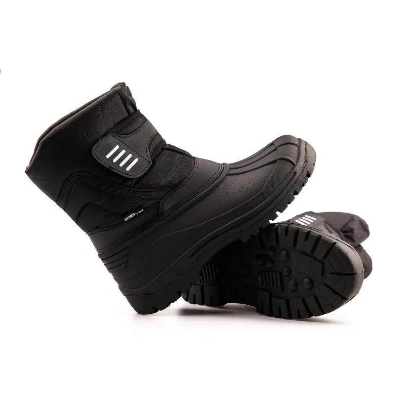 Снежные ботинки мужские Haushalt PED-SS012, с голенищем, c подкладкой, черный, 41 размер