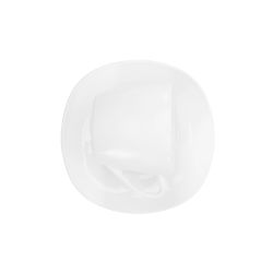 Krūzīte kvadrā. 220ml ar 15.3cm šķ.balta